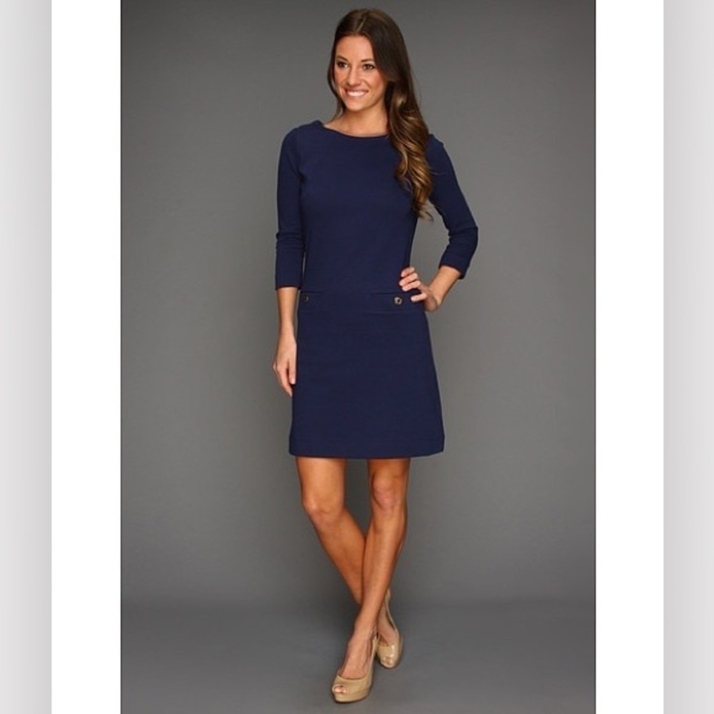 LILLY PULITZER Charlena Shift Dress in True Navy